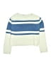 H&M 100% Acrylic Stripes Blue Pullover Sweater Size 12 - 14 - photo 1