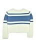 H&M 100% Acrylic Stripes Blue Pullover Sweater Size 12 - 14 - photo 2