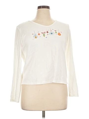 Liz Claiborne Long Sleeve T-Shirt (view 1)