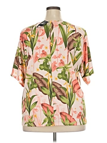 INC International Concepts Short Sleeve Blouse (view 2)
