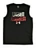 Under Armour 100% Polyester Black Sleeveless T-Shirt Size L (youth) - photo 1