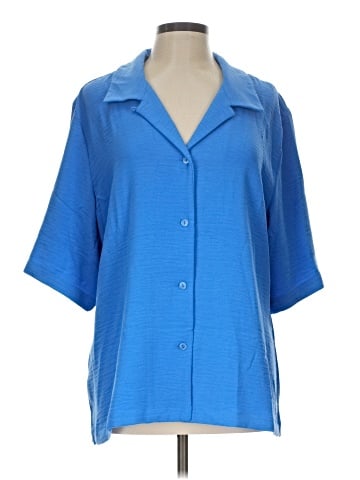 Attitudes by Renee 3/4 Sleeve Blouse (view 1)