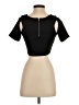Aqua Black Short Sleeve Top Size XS - photo 2