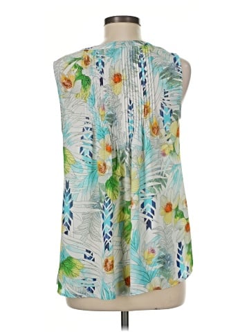 Rose + Olive Sleeveless Blouse (view 2)