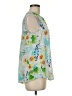 Rose + Olive 100% Polyester Tropical Green Sleeveless Blouse Size M - photo 4