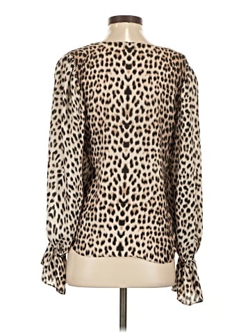 Aqua Long Sleeve Blouse (view 2)