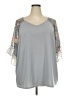Avenue Gray 3/4 Sleeve Blouse Size 26 - 28 Plus - photo 1