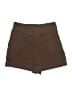 Glam Solid Brown Khaki Shorts Size L - photo 1