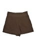 Glam Solid Brown Khaki Shorts Size L - photo 2