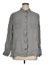 Pendleton 100% Silk Solid Gray Long Sleeve Silk Top Size XL - photo 1