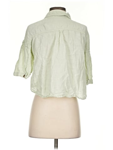 Zara 3/4 Sleeve Button-Down Shirt (view 2)