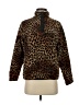 Lands' End 100% Polyester Animal Print Brown Pullover Sweater Size S - photo 1