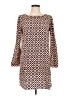 Brigitte Bailey 100% Polyester Argyle Brown Casual Dress Size L - photo 1