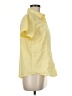 Basic Editions Yellow Short Sleeve Blouse Size M - photo 4