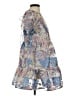 Elliatt 100% Polyester Paisley Blue Tan Cocktail Dress Size XS - photo 4