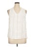 Soft Surroundings 100% Viscose Ivory Sleeveless Blouse Size 1X - photo 1
