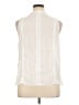 Soft Surroundings 100% Viscose Ivory Sleeveless Blouse Size 1X - photo 2