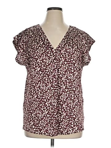 Ann Taylor LOFT Outlet Short Sleeve Blouse (view 1)