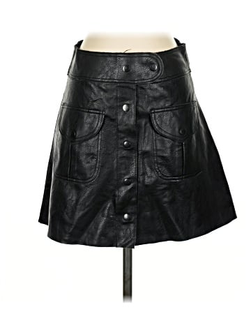 Zara Faux Leather Skirt (view 1)