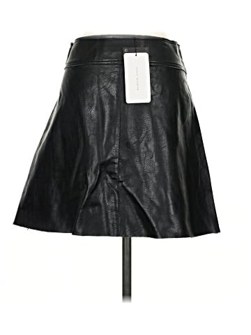 Zara Faux Leather Skirt (view 2)