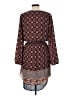 Daniel Rainn 100% Polyester Paisley Brown Casual Dress Size L - photo 2