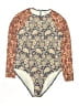 Boden Paisley Blue Rash Guard Size 10 - photo 1