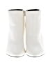 Bamboo White Ankle Boots Size 8 - photo 2