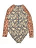 Boden Paisley Blue Rash Guard Size 10 - photo 2