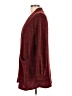 Wrapper 100% Polyester Burgundy Cardigan Size L - photo 5