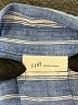 J.Jill 100% Linen Stripes Blue 3/4 Sleeve Button-Down Shirt Size 3XEstimated - photo 7