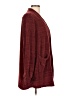 Wrapper 100% Polyester Burgundy Cardigan Size L - photo 4