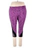 Ideology Color Block Purple Active Pants Size 3X - photo 1