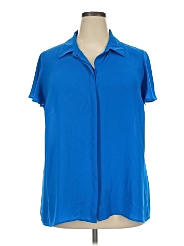 Worthington Short Sleeve Blouse (view 1)