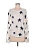 Olivaceous 100% Acrylic Stars White Pullover Sweater Size M - photo 1