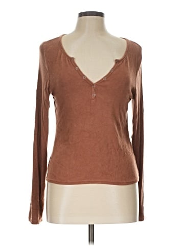 BP. Long Sleeve Henley (view 1)