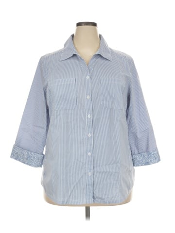 Emily Daniels 3/4 Sleeve Button-Down Shirt (view 1)