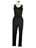 Almost Famous Solid Black Jumpsuit Size L - photo 1