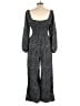 Lush 100% Polyester Polka Dots Black Jumpsuit Size L - photo 2