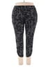 Susan Graver Print Black Active Pants Size 1X - photo 1