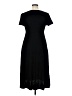 Max Studio Solid Black Casual Dress Size XL - photo 2