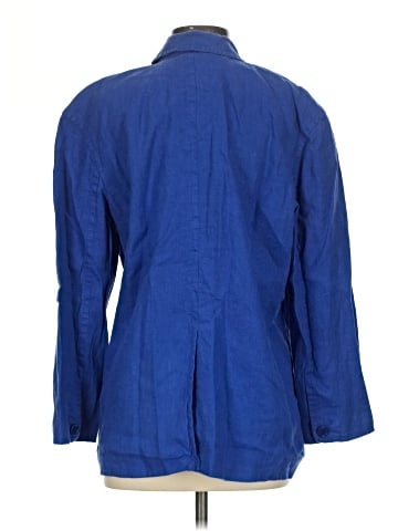 Madewell Double-Breasted Crossover Blazer in 100% Linen (view 2)
