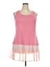LOGO by Lori Goldstein Pink Tank Top Size 2X - photo 1