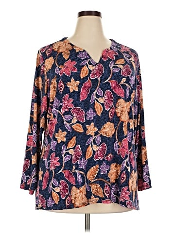 Susan Graver 3/4 Sleeve T-Shirt (view 1)