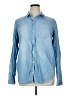 Old Navy 100% Cotton Blue Long Sleeve Button-Down Shirt Size XL (tall) - photo 1