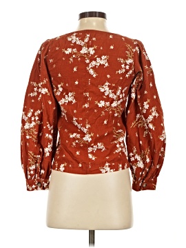 Madewell Corduroy Shirred-Sleeve Button-Front Top in Farmstand Bouquet (view 2)