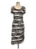 Mossimo Graphic Silver Casual Dress Size L - photo 1