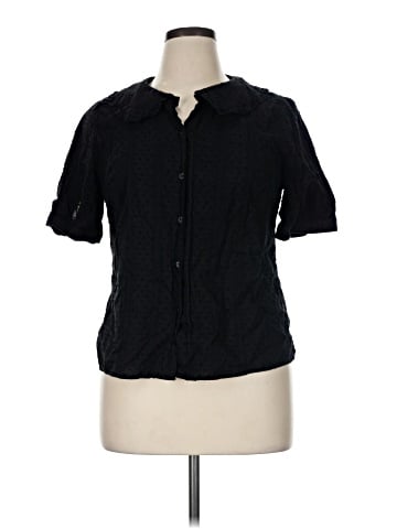 Allegra K Short Sleeve Blouse (view 1)