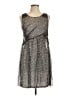Mystree 100% Polymide Polka Dots Gray Cocktail Dress Size L - photo 1
