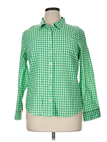 Crown & Ivy Long Sleeve Button-Down Shirt (view 1)