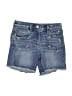 Crewcuts Hearts Blue Denim Shorts Size 4 - photo 1